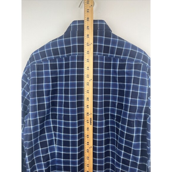 Banana Republic Mens Tailored Slim Fit Plaid Button Up Shirt Size Small - Picture 5 of 7